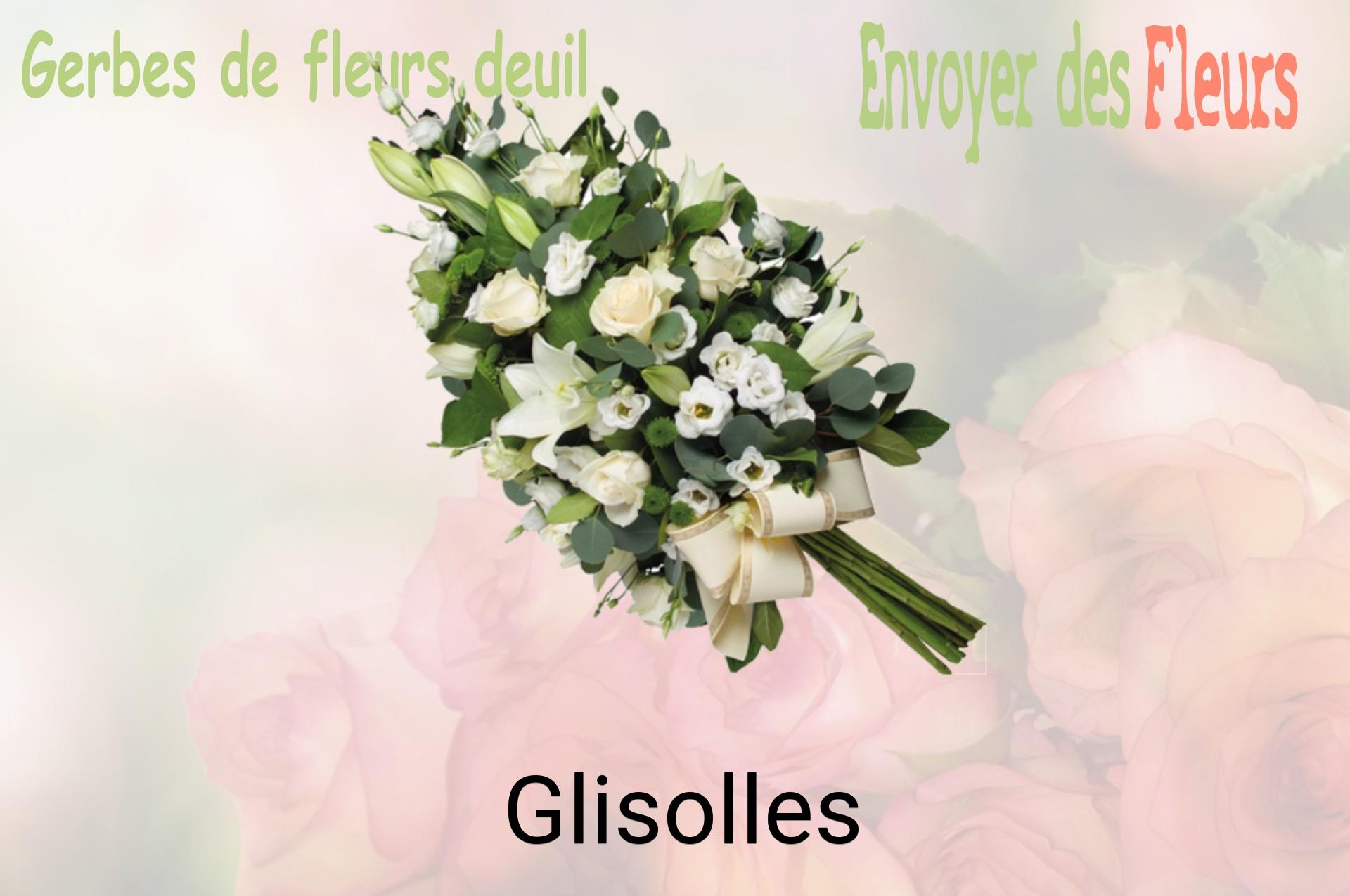 Gerbe de fleurs de deuil livrée à Glisolles